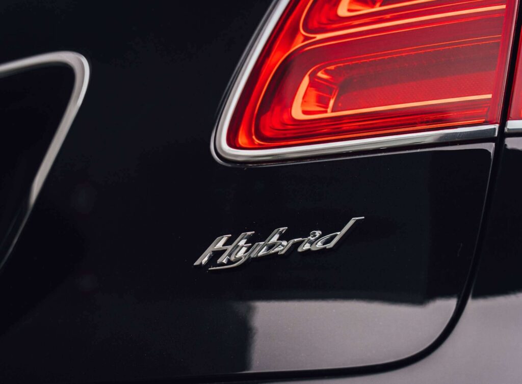 hybrid car close up