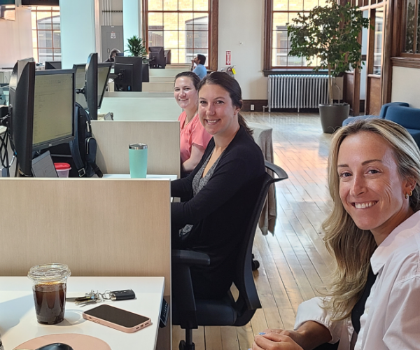 Team at their desks